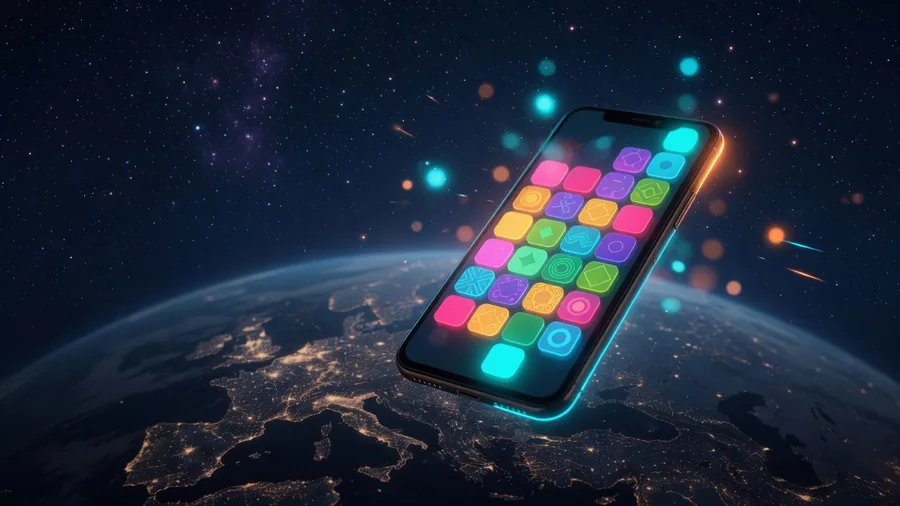 Concept visual of a phone showing the RocketPlay Review logo